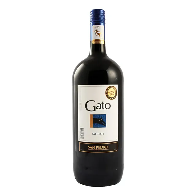 Vino Gato Tinto Y Blanco Botellon 1.5 L (1 Unidad)-super