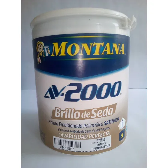 Pintura Montana Av-2000 Brillo De Seda - Blanco Luna