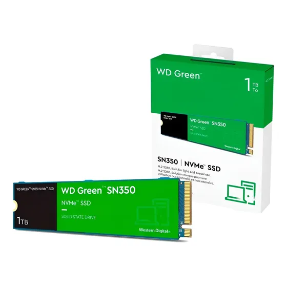 Ssd M.2 2280 1tb Western Digital Wd Green Sn350 Nvme Pcie Wd