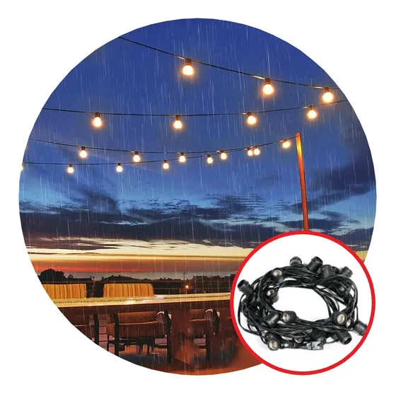 Guirnalda Exterior 10 Metros Luces Led E27 220v Premium