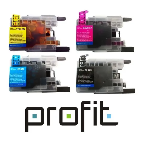 Kit Cartucho Tinta P/ Uso Em Brother Lc-79 Lc79 Mfc-j6510  