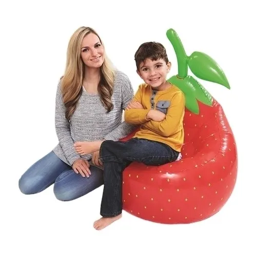 Puff Mueble Sillón Inflable Fresa P Niños 3a10 Años Bestway