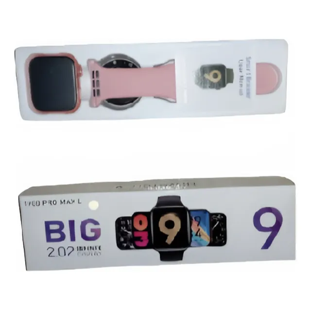 Reloj Inteligente Smartwatch Serie 9 T900 Pro Max L Rosado