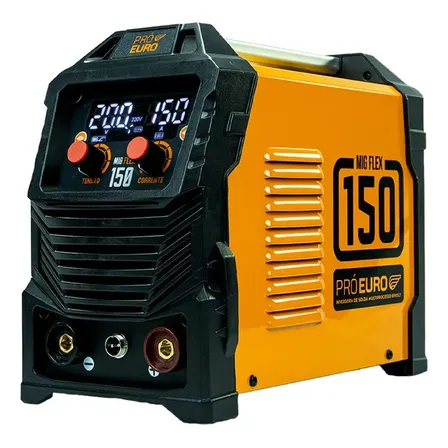 Máquina De Solda Multiprocesso 150a Mig Mma Tig-lift Bivolt 3 Em 1 Pró Euro Laranja 220v