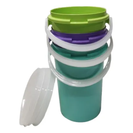 Set 3 Cubeta Bote Lechero Recipiente Hermético Alimentos 5 L