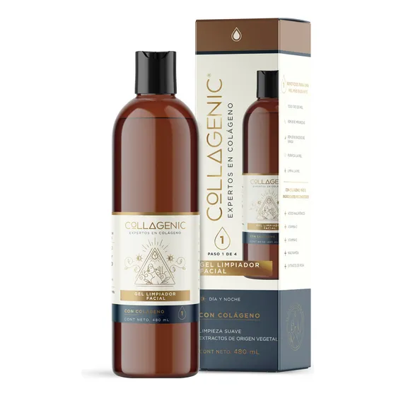 Gel Limpiador Facial 480ml Colágeno Vitamina C Y Hialurónico Tipo de piel Todo tipo de piel