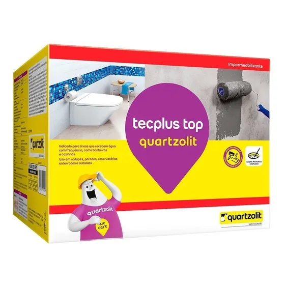 Impermeabilizante Tecplus Top Cx 4kg Quartzolit Cor Cinza