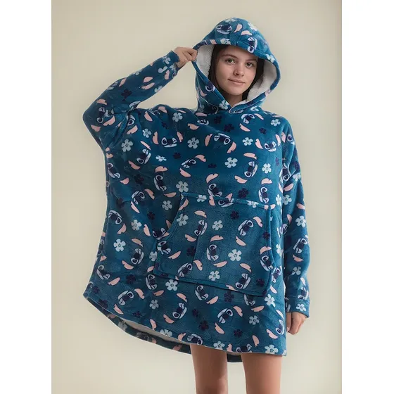 Pijama Maxi Buzo Piñata ® Oversize Capucha Calentito Flannel