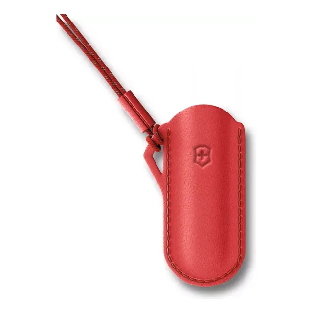 Estuche Victorinox De Cuero Para Navajas Mini - Rojo