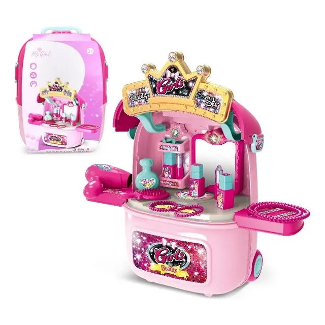 Tocador Peinador Maleta Juguete Niña Luces Sonido Accesorios
