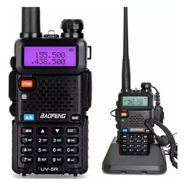 Radio Walkie Talkie Digital Baofeng Uv-5r Triband Vhf/uhf/fm