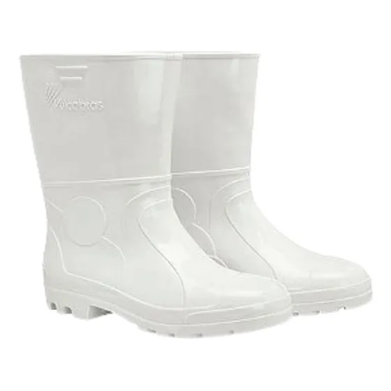Bota Pvc Branca Cano Medio  - Vulcabrás