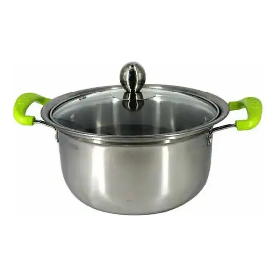 Juego De Ollas Acero Inoxidable Tianrong 6 Pz Con Mango