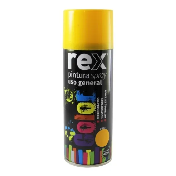 Pintura En Spray Aerosol Amarllo 400ml Rex Rex60002 *ub*