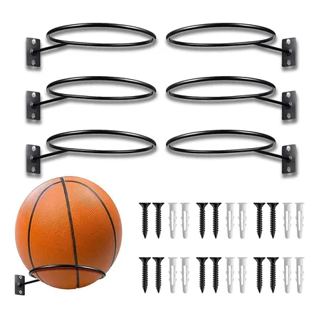 6x Soporte De Balones Bola Montado En Pared Para Baloncesto