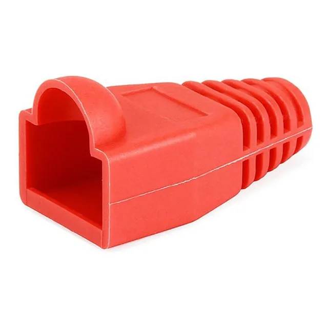 30 Capuchones De Goma Rj45 / Cdt3 Rojo