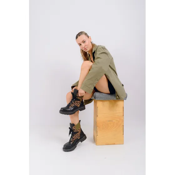 Borcego Plataforma  Urbano Moda Mujer Cuero - Art Malaga -