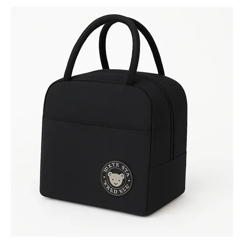 Versatile Black Themed Lunchbox Backpack For Everyday Use