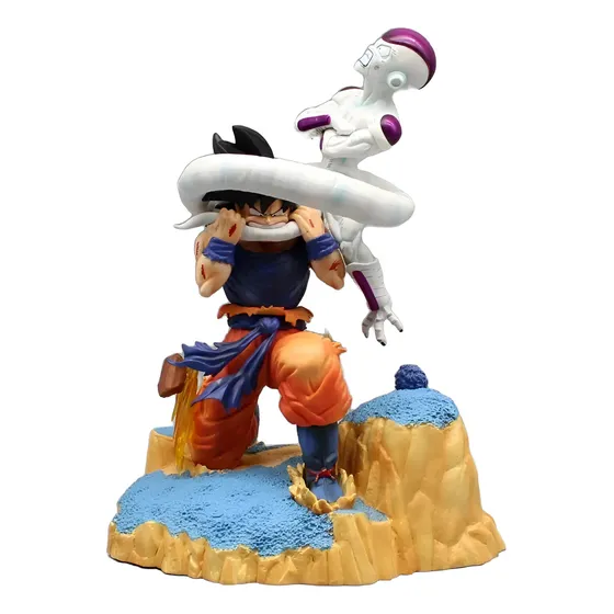 Figura Goku Freezer Dragon Ball  Cola Pelea Mordida Pvc