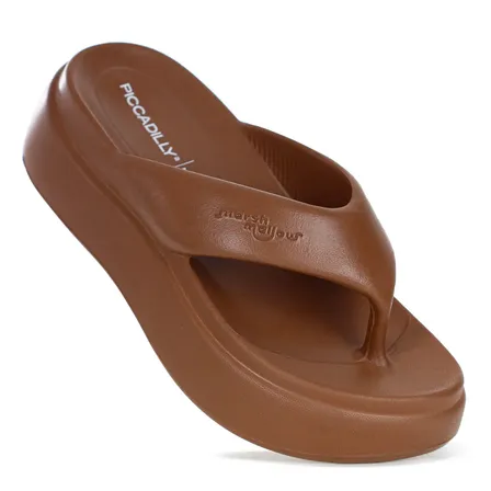 Chinelo Flatform Feminino Piccadilly Marshmallow De Dedo
