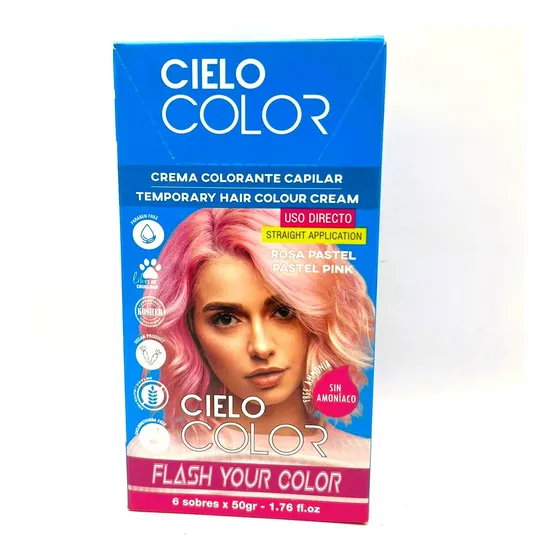 Tintura Fantasia Cielo Color Otowil Color Fantasia X6u Full Tono Rosa pastel