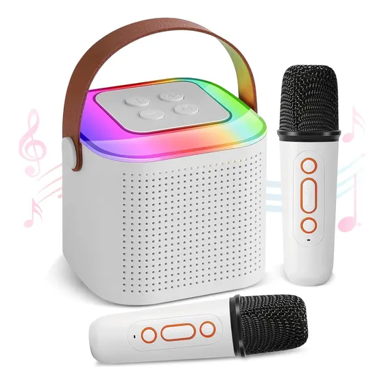 Bocinas Bluetooth Mlm-883 Con 2 Micrófonos Y Luces Led