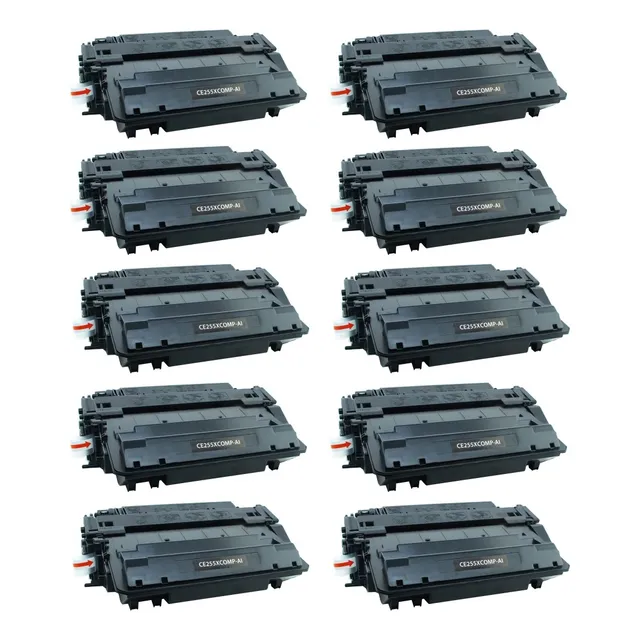 10 Pza Toner Con Chip 55x Compatible Con M521dn