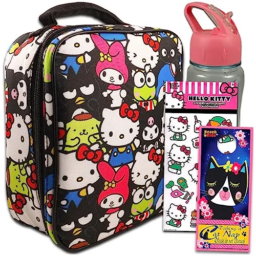 Hola Kitty Almuerzo Box Set For Girls - Paquete Con Qb39v