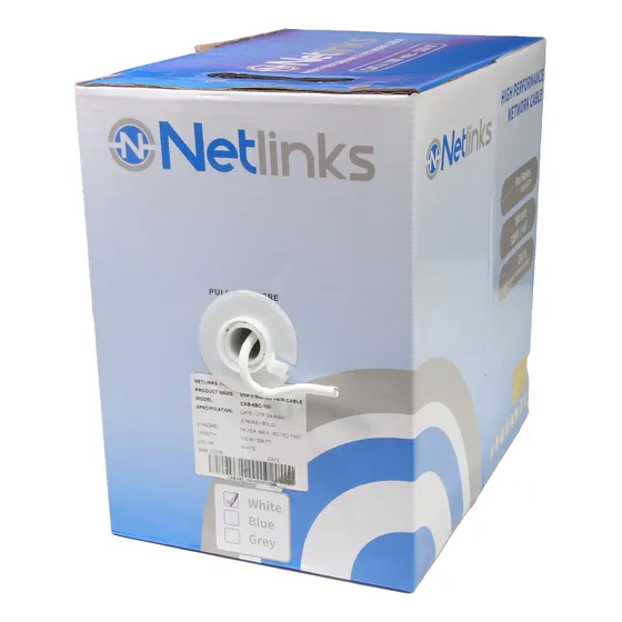 Cable Utp Cat6 100% Cobre Bobina 100 M Para Interiores  