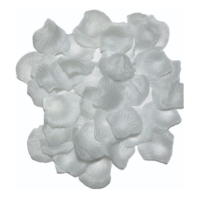 1000 Pétalas De Rosas Artificiais Para Decoração Casamento Cor Branca 1000 Pétalas De Rosas Artificiais Para Decoração Casamento Cor Branca