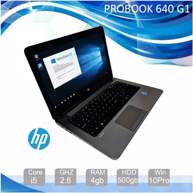 Hp Probook 640 G1, 14 , Core I5, Ram 8gb, 1tb Hdd, W10p, Cg