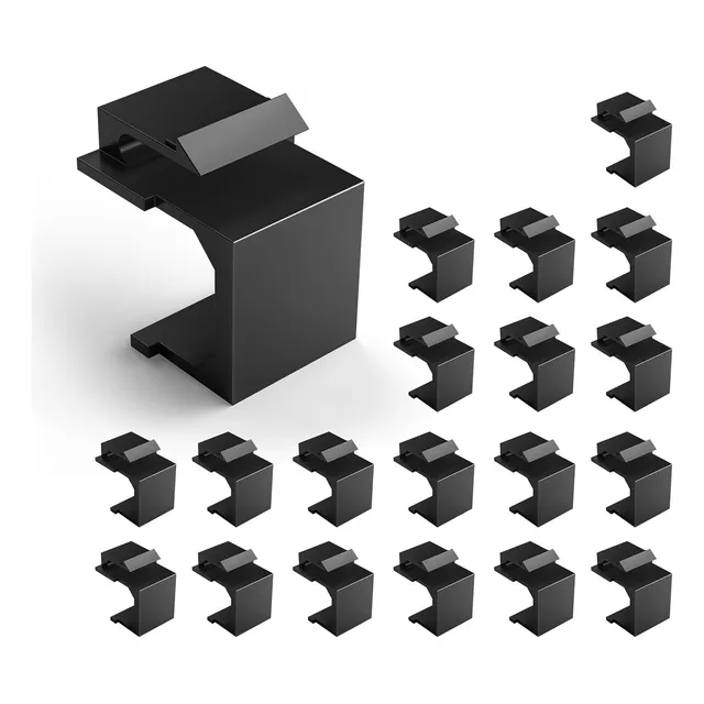 Insertos Keystone En Negro Para Placa De Pared Keystone, Paq