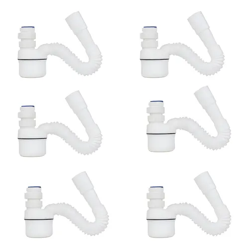 Kit 10 Sifão Ajustável Multiuso Copo Tigre Cor Branco | MercadoLivre