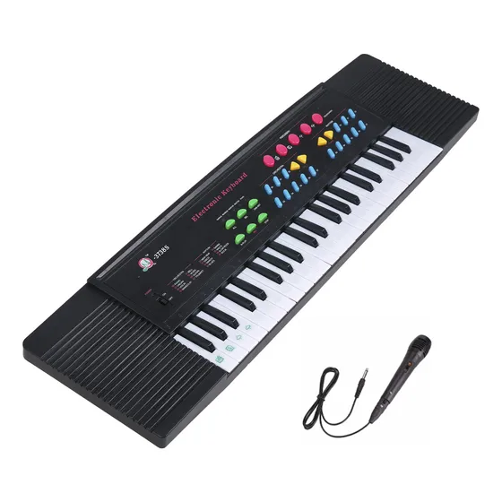 Órgano Musical Gadnic T050 Teclado Diseñado Para Niños Color Negro Piano