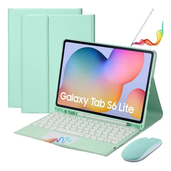 /n Funda C/teclado Táctil Mouse Pen P/galaxy Tab S6