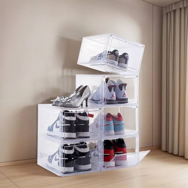 Caja Organizadora Zapatera Con Tapa Imantada Para Zapatillas