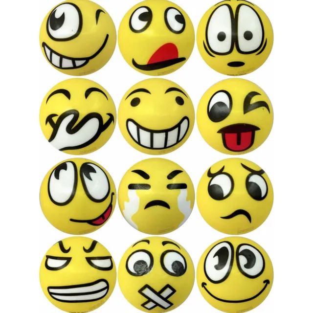 Pelota Antiestrés Emoticones X 12