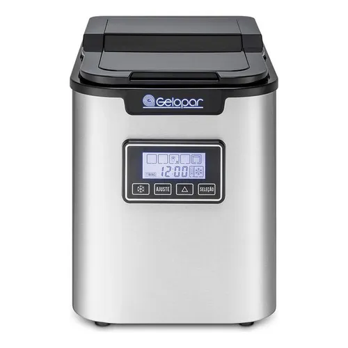 Máquina De Gelo Industrial Em Cubos Portátil Gelopar 12 Kg 127v
