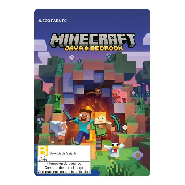 Minecraft Java & Bedrock Pc Digital Edition Key