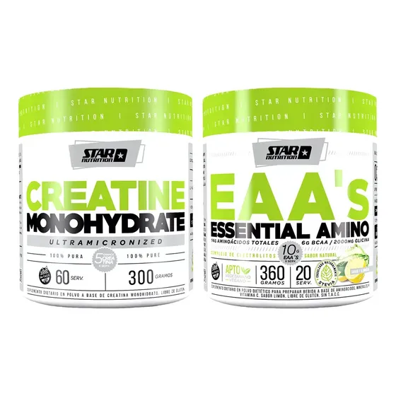Creatina 300g + Essential Amino Eaas 360g  Star Nutrition