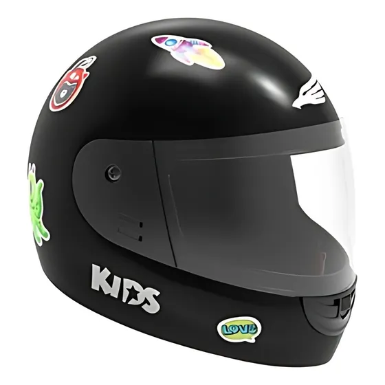 Casco Moto Integral Para Niños Kids Halcon H5 Ventilación