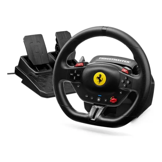 Volante Y Pedales Thrustmaster T98 Ferrari 296 Gtb Para Ps5