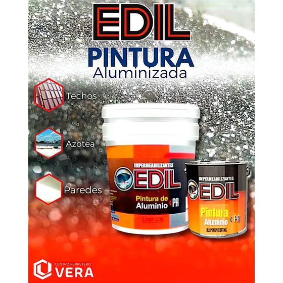 Edil Pintura Aluminizada Cuñete