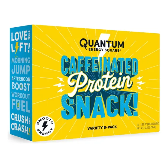Quantum Energy Square: Barrita Energética Con Cafeína Y 10 G
