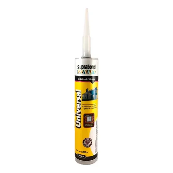 Sellador Suprabond Silicona Universal Suprabond 280ml Negra