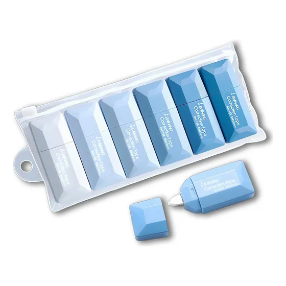 6pcs Cinta Corrector De Gran Capacidad Para Estudiantes