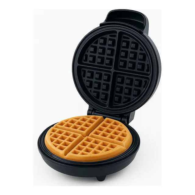 Máquina Waflera Eléctrica Vigore Antiadherente Waffles 1000w