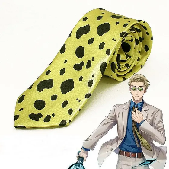 Jujutsu Kaisen Nanami Corbata Anime Corbata Color Nanami Necktie Diseño De La Tela Polyester Fiber Largo 145 Cm