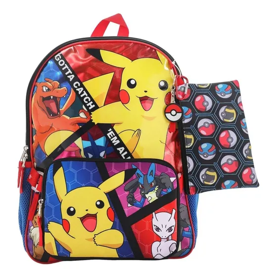 Mochila Pokemon - Pokémon De 5 Piezas - Pikachu - Bioworld