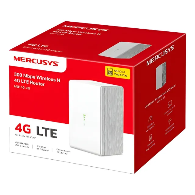 Router Inalámbrico Mercusys  Mb110-4g Sim 4g Lte De 300mbps 